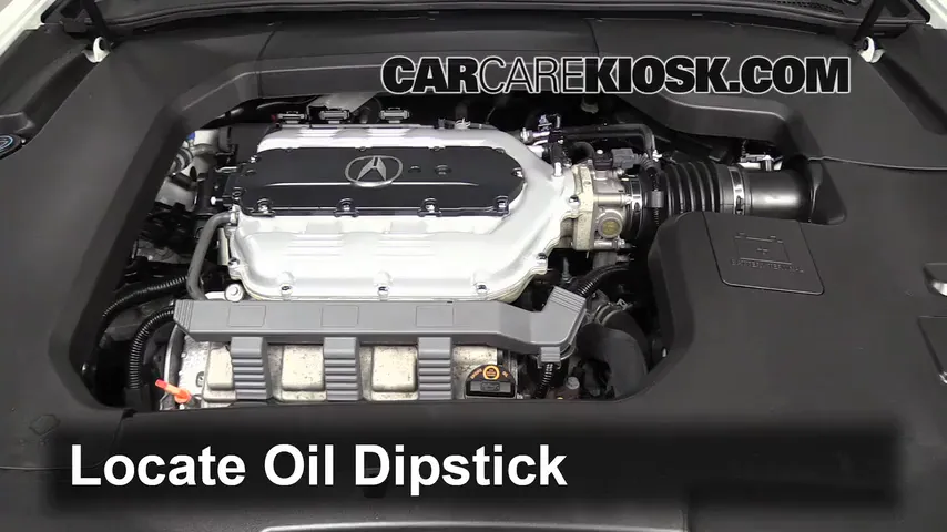 2012 Acura TL 3.5L V6 Huile Vérifier le niveau de l'huile